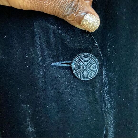 Liz Claiborne Silk Blend Velvet Long Sleeve Mini Wrap Dress size 8 Party Events - Picture 8 of 12